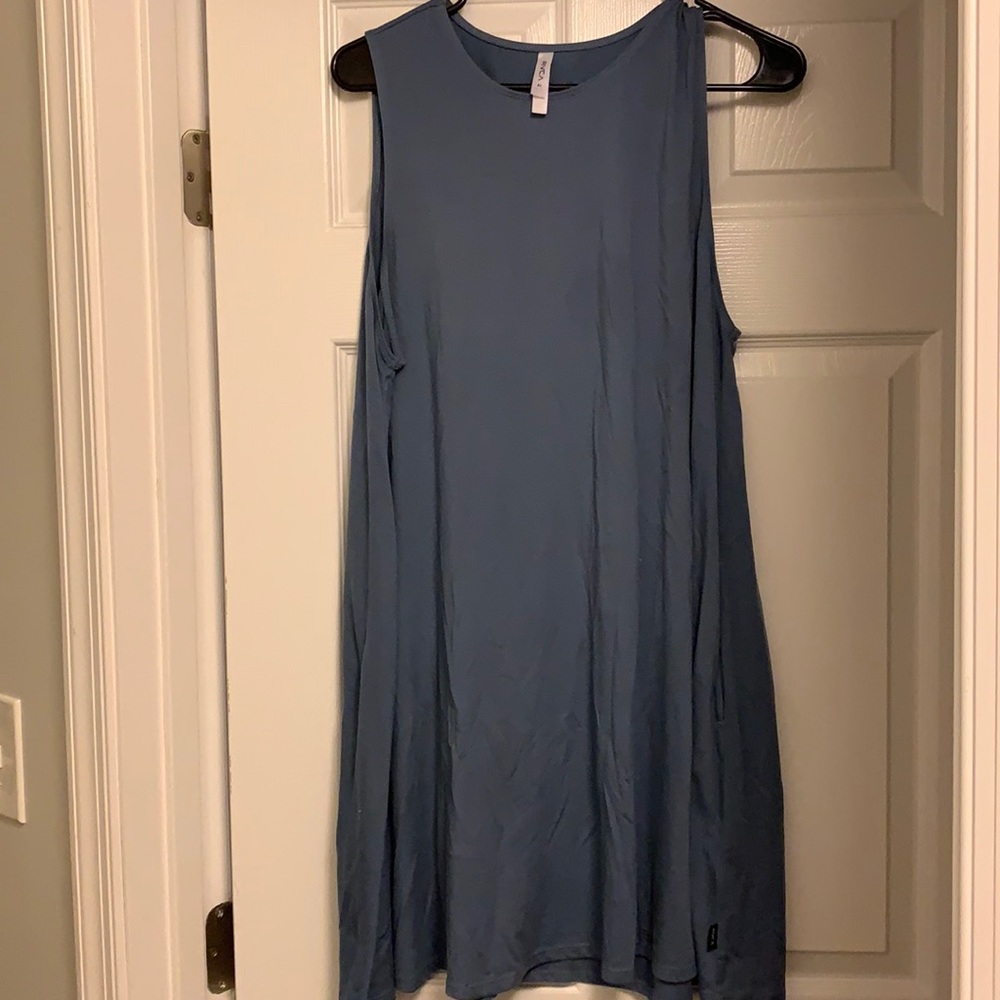 RVCA blue dress with pockets